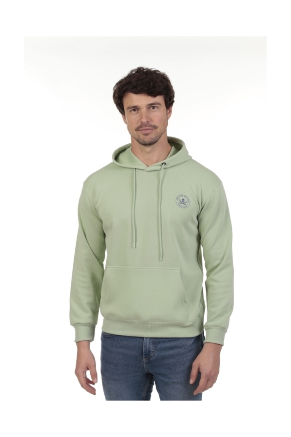 Sudadera Canguro Hombre The Time Of Bocha QV1SCANGU Verde