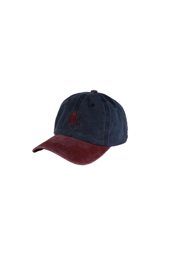 Gorra Algodon Bicolor Ajustable Hombre The Time Of Bocha QV1GBICO Rojo - Marino
