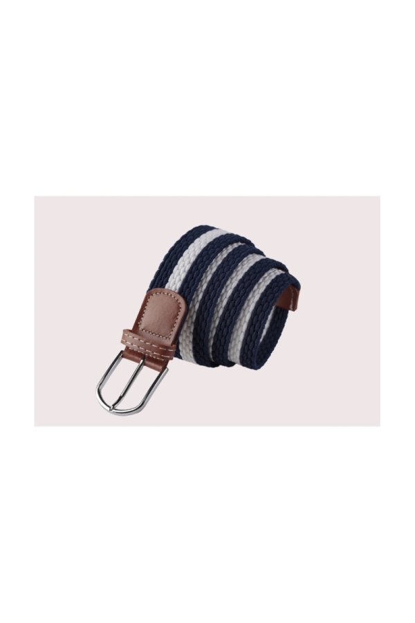 Cinturon Elastico Punta Piel Hombre The Time Of Bocha QV1TB031 Mar.Bl