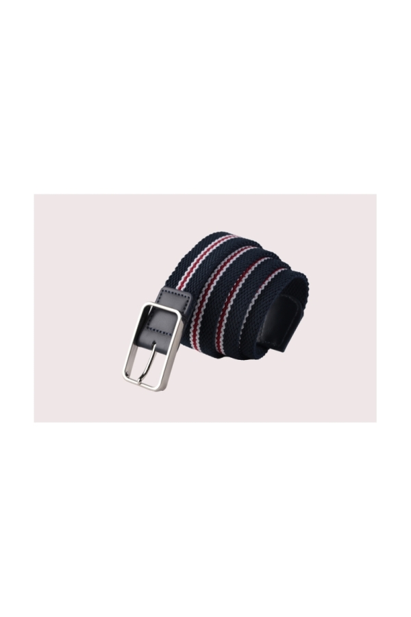 Cinturon Elastico Punta Piel Hombre The Time Of Bocha QV1TB033 Az.Bl.Rj
