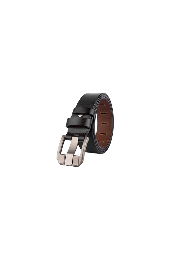 Cinturon Piel Hombre The Time Of Bocha QV1TB035 Negro