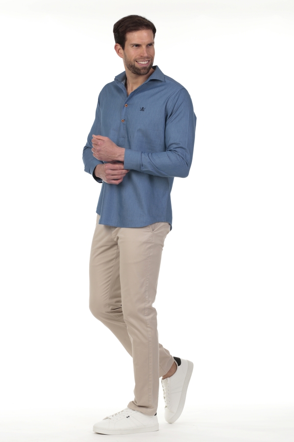 Camisa Polera Jeans Hombre The Time...