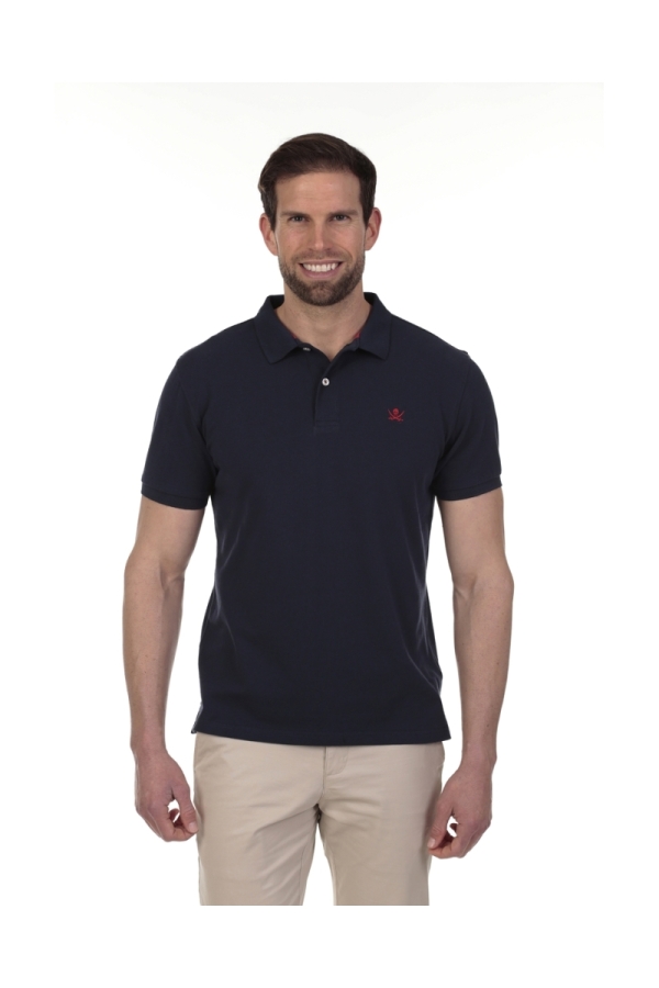 Pack 2 Polos Basicos Hombre The Time Of Bocha QV1PK.PL Marino-Burdeos