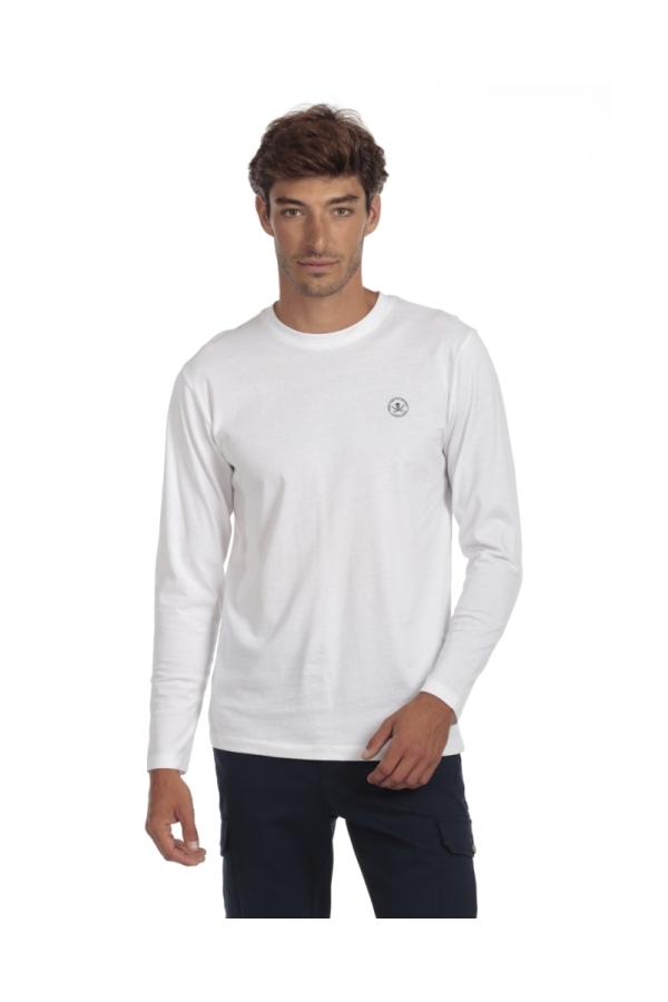Camiseta Logo Hombre The Time Of Bocha QI1CLOGO Blanco