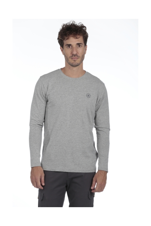 Camiseta Logo Hombre The Time Of Bocha QI1CLOGO Gris