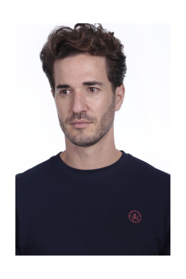 Camiseta Logo Hombre The Time Of Bocha QI1CLOGO Marino