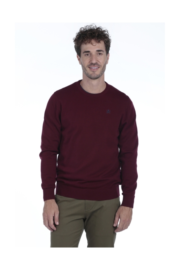 Jersey Caja Hombre The Time Of Bocha QI1JCAJA Burdeos