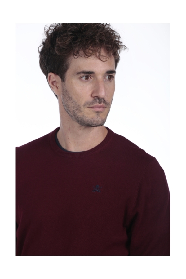 Jersey Caja Hombre The Time Of Bocha QI1JCAJA Burdeos