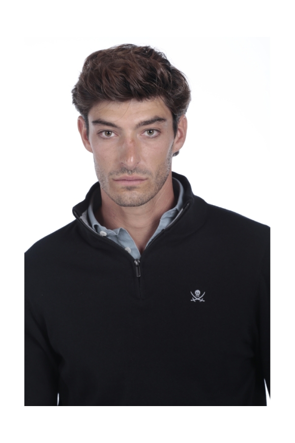 Jersey Media Cremallera Hombre The Time Of Bocha QI1JCREMA Negro