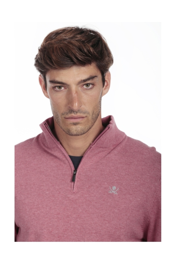 Jersey Media Cremallera Hombre The Time Of Bocha QI1JCREMA Rosa