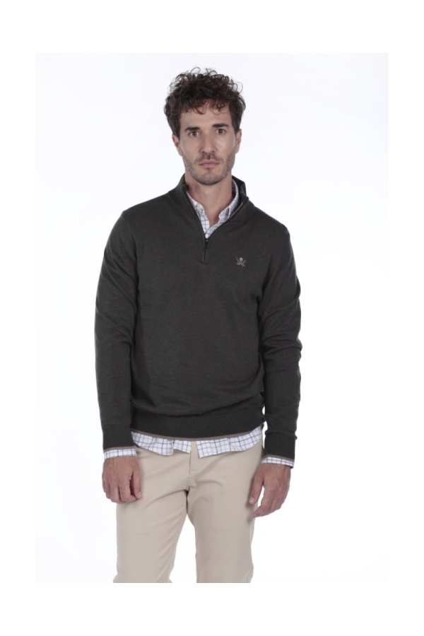 Jersey Media Cremallera Hombre The Time Of Bocha QI1JCREMA V.Caza