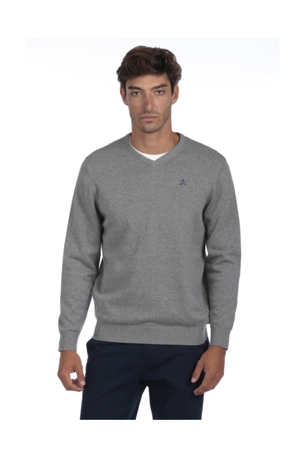 Jersey Pico Hombre The Time Of Bocha QI1JPICO Gris.Med