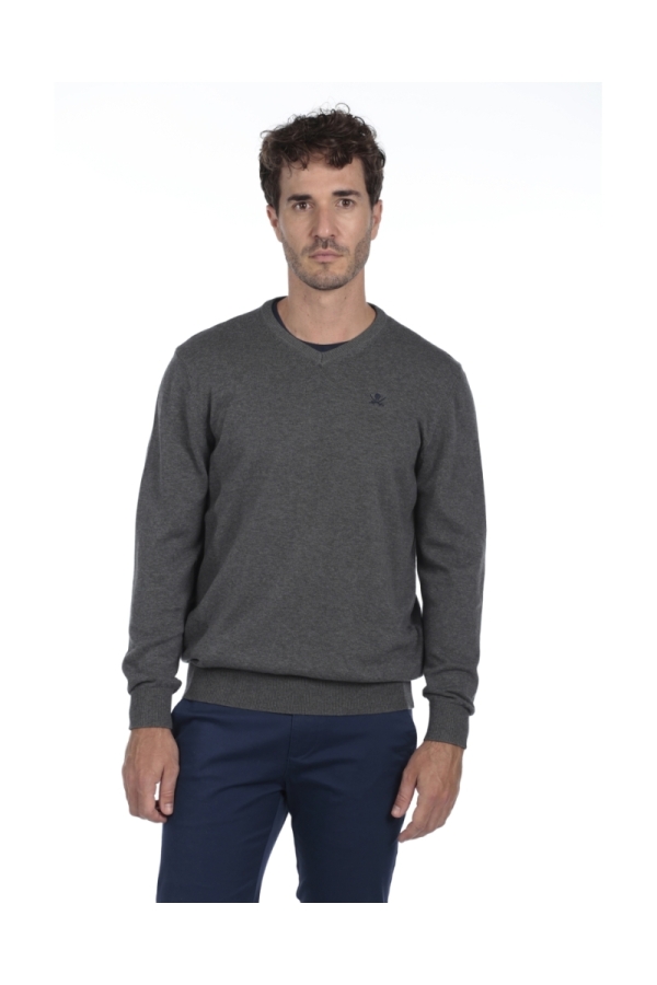 Jersey Pico Hombre The Time Of Bocha QI1JPICO Gris.Osc