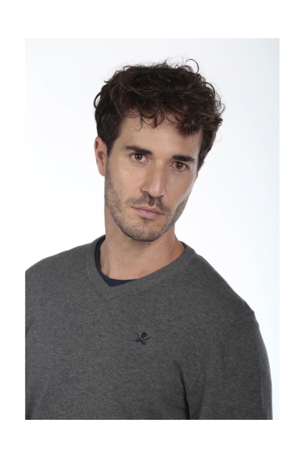 Jersey Pico Hombre The Time Of Bocha QI1JPICO Gris.Osc