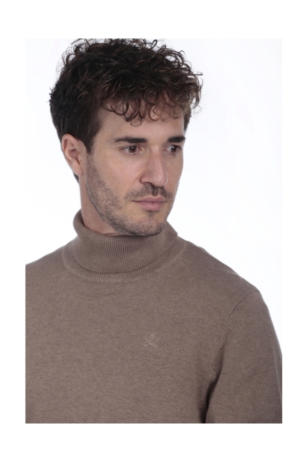 Jersey Cuello Vuelto Hombre The Time Of Bocha QI1JVUELTO Camel