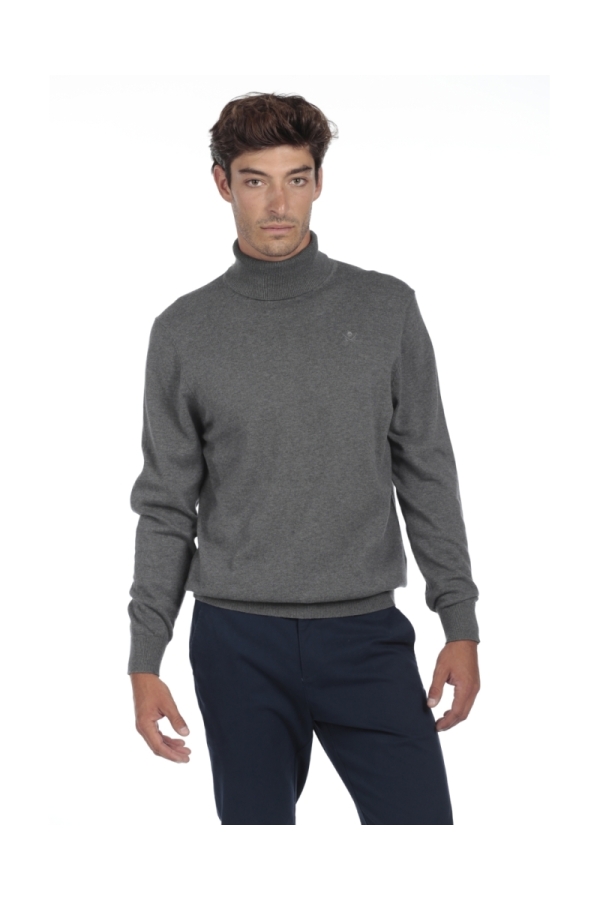 Jersey Cuello Vuelto Hombre The Time Of Bocha QI1JVUELTO Gris.Osc