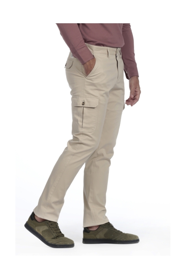 Pantalon Cargo Hombre The Time Of Bocha QI1PCARGO Beige