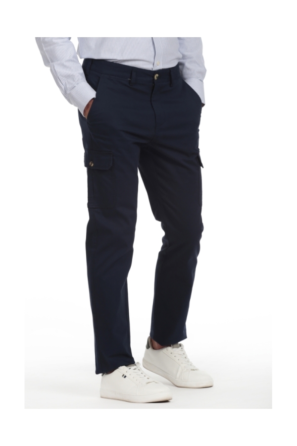 Pantalon Cargo Hombre The Time Of Bocha QI1PCARGO Marino