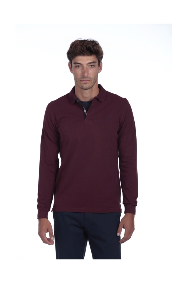 Polo Basico Hombre The Time Of Bocha QI1PPOLO Burdeos