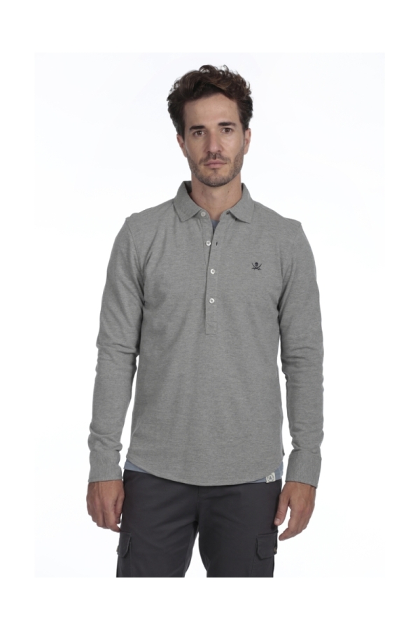 Polo Camisero Hombre The Time Of Bocha QI1PCAMI Gris