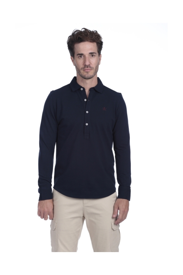 Polo Camisero Hombre The Time Of Bocha QI1PCAMI Marino