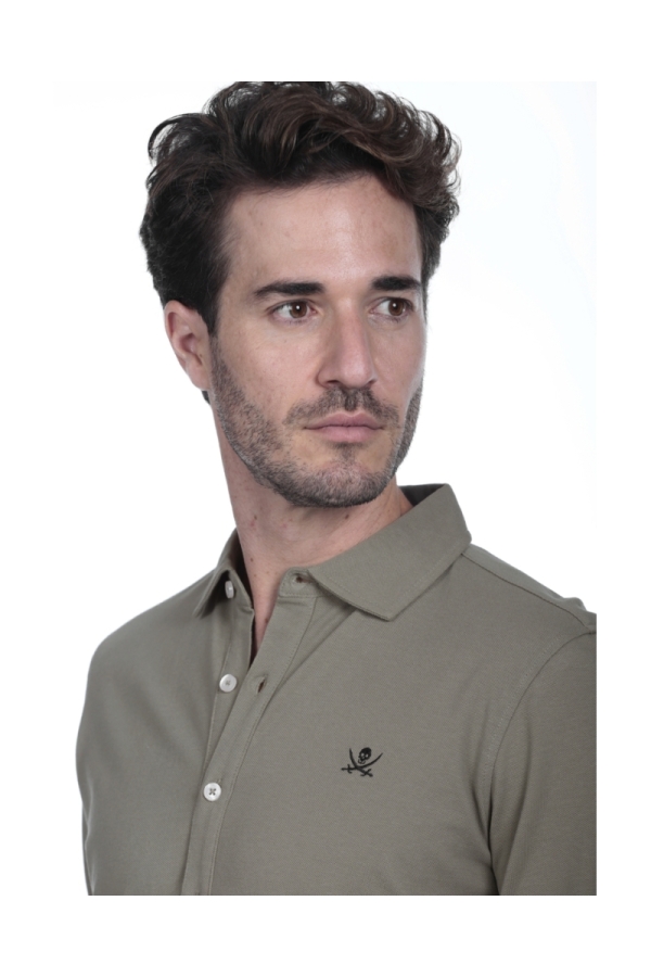 Polo Camisero Hombre The Time Of Bocha QI1PCAMI Verde