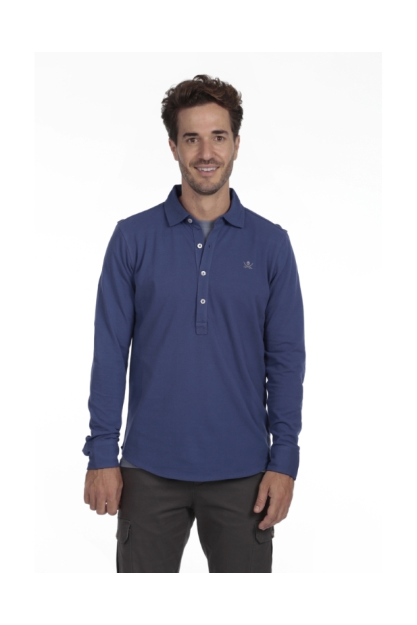 Polo Camisero Hombre The Time Of Bocha QI1PCAMI Denim