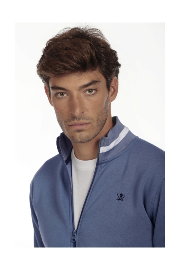 Sudadera Cremallera Hombre The Time Of Bocha QI1S01 Azul