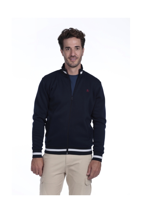 Sudadera Cremallera Hombre The Time Of Bocha QI1S01 Marino