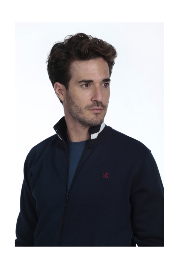 Sudadera Cremallera Hombre The Time Of Bocha QI1S01 Marino