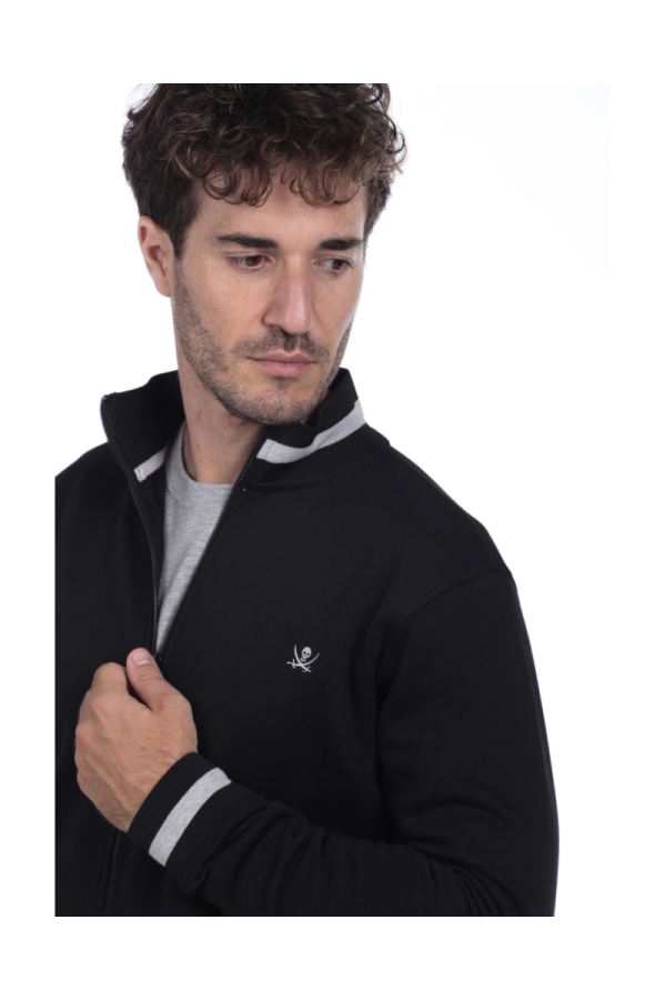 Sudadera Cremallera Hombre The Time Of Bocha QI1S01 Negro