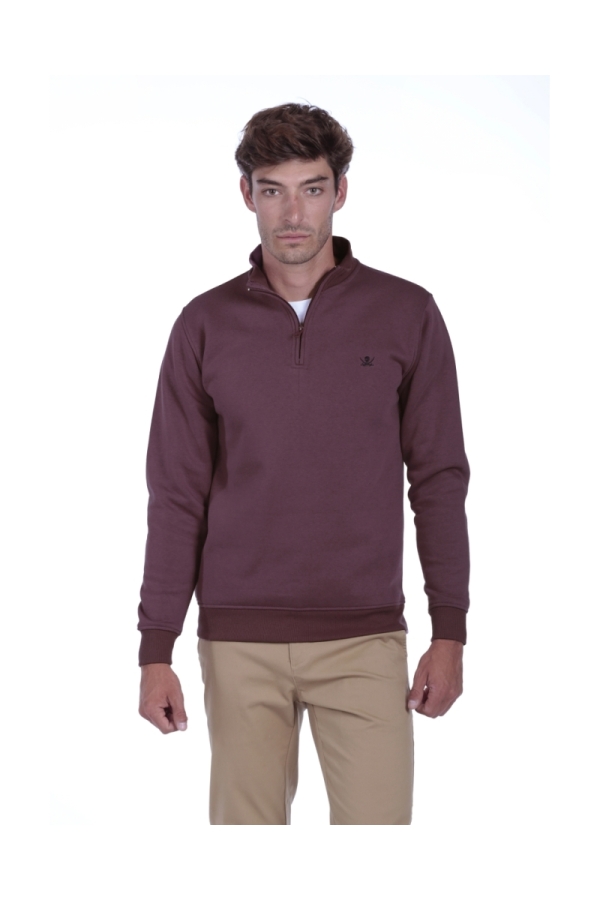 Sudadera Media Cremallera Hombre The Time Of Bocha QI1S02 Maquilla
