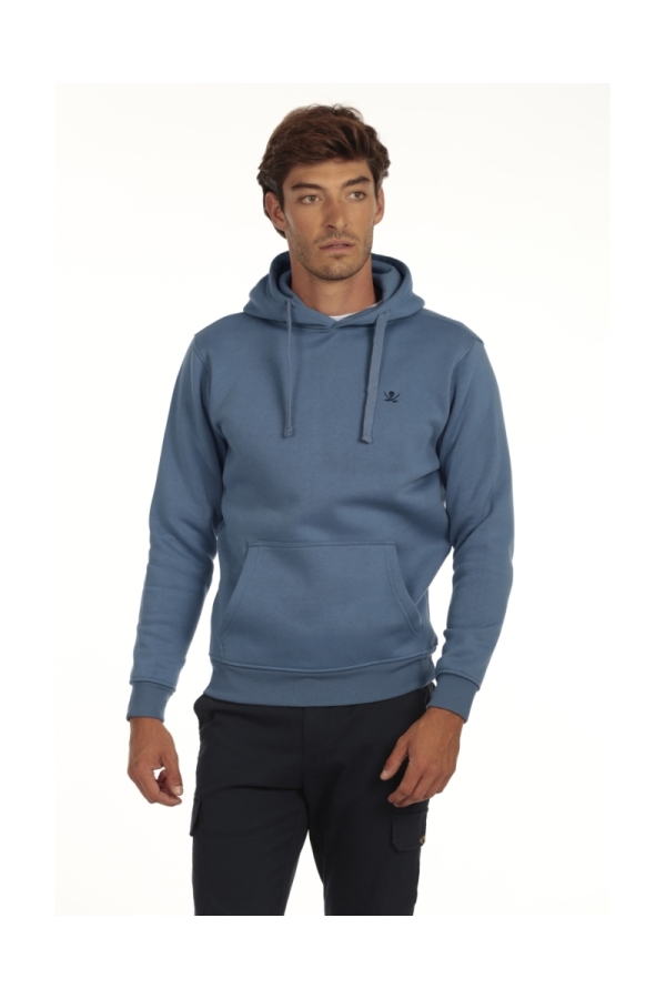 Sudadera Canguro Hombre The Time Of Bocha QI1SCANGU Azul