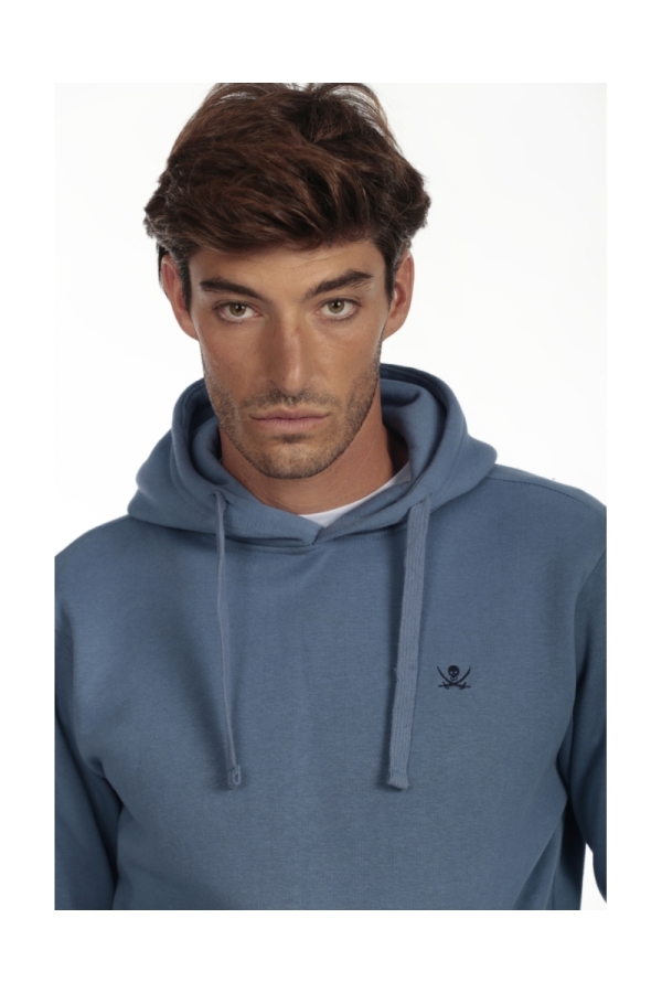 Sudadera Canguro Hombre The Time Of Bocha QI1SCANGU Azul