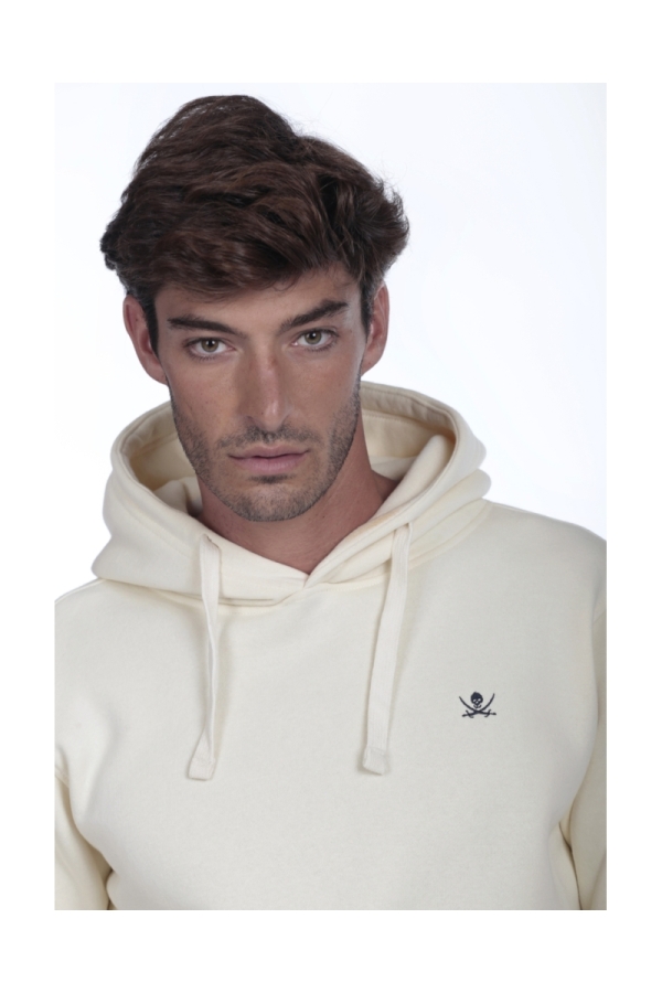 Sudadera Canguro Hombre The Time Of Bocha QI1SCANGU Beige