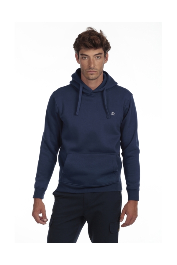 Sudadera Canguro Hombre The Time Of Bocha QI1SCANGU Denim