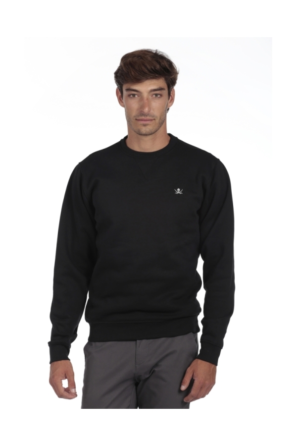 Sudadera Caja Hombre The Time Of Bocha QI1SROUND Negro