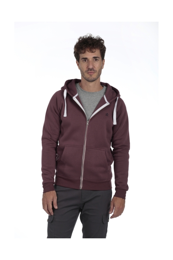 Sudadera Cremallera Capucha Hombre The Time Of Bocha QI1SZIP Maquilla