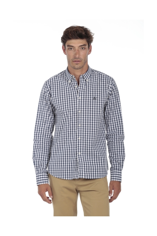 Camisa Algodón Hombre The Time Of Bocha QI1COT Marino