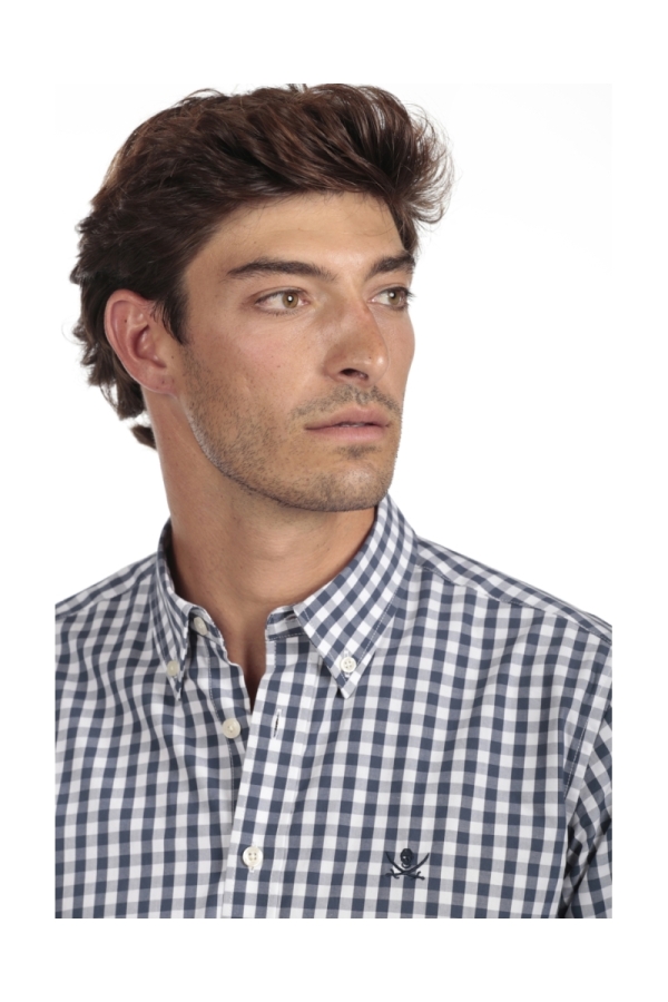 Camisa Algodón Hombre The Time Of Bocha QI1COT Marino