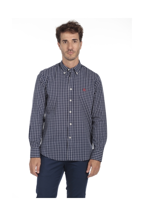 Camisa Algodón Hombre The Time Of Bocha QI1COT Marino