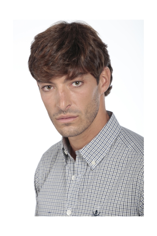 Camisa Algodón Hombre The Time Of Bocha QI1COT Azul-Verde