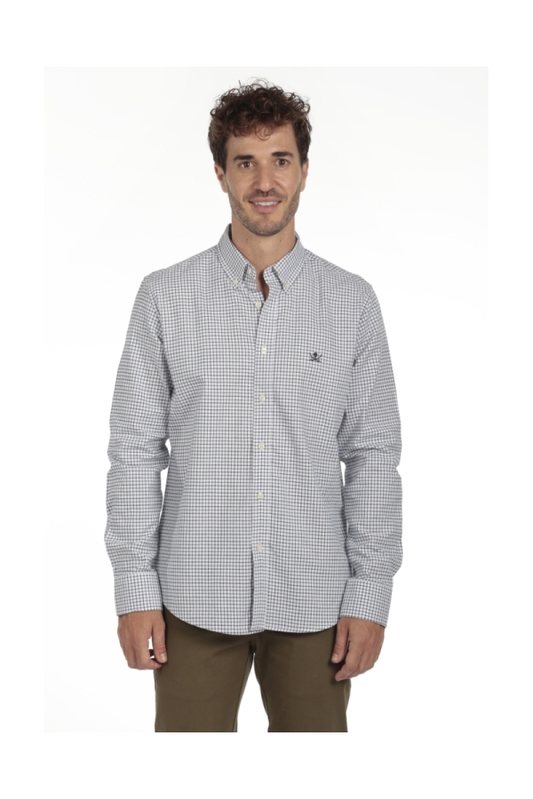 Camisa Algodón Hombre The Time Of Bocha QI1COT Verde