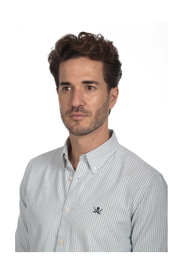 Camisa Oxford Hombre The Time Of Bocha QI1OXF Verde