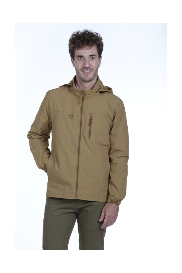 Cortaviento Army Hombre The Time Of Bocha QI1PARMY Beige