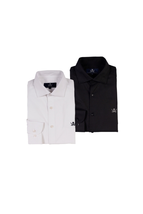 Pack 2 Camisas Gab  Hombre The Time Of Bocha QI1PK.CS Blanco-Negro