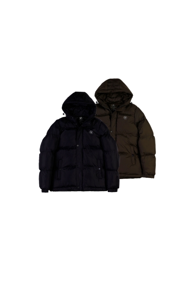 Pack 2 Parkas  Hombre The Time Of Bocha QI1PK.PARK Negro-Verde