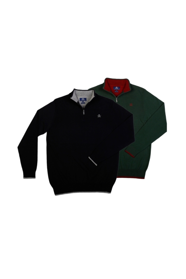 Pack 2 Jerseys Crema  Hombre The Time Of Bocha QI1PK.JE Negro-V.Bot