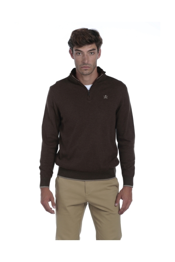 Pack 2 Jerseys Crema  Hombre The Time Of Bocha QI1PK.JE Verde-Marron