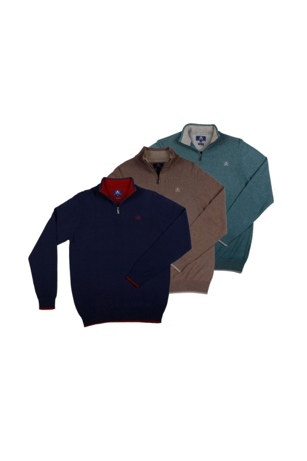 Pack 3 Jeserys Crema  Hombre The Time Of Bocha QI1PK.JE Marino-Camel-Verde